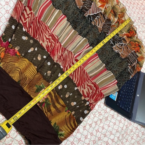 Soft surroundings, tiered, and beaded skirt - Picture 5 of 5